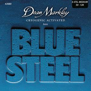 Dean Markley Blue Steel Bass Guitar Strings Medium 5 String 50-128