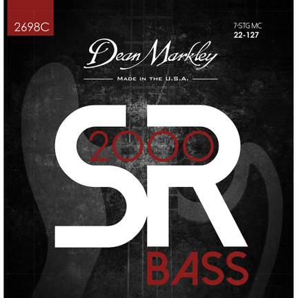 Dean Markley SR2000 High Performance Bass Guitar Strings Medium Custom 7 String 22-127