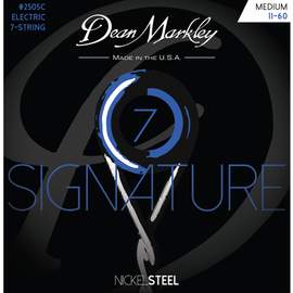 Dean Markley Custom Medium 11-60 NickelSteel Electric Signature Series 7 String Set