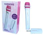 Easy Karaoke Wireless Microphone ~ Pink/White Product Image