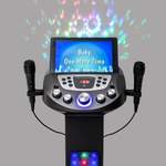 Easy Karaoke Smart Bluetooth® Pedestal Karaoke System with Light Effects + 2 Mics Product Image