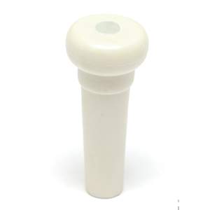 Graphtech tusq end pin - white wmop dot