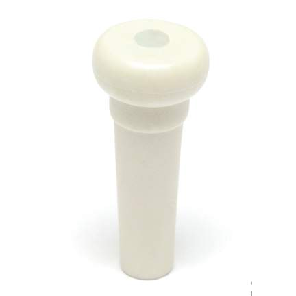 Graphtech tusq end pin - white wmop dot