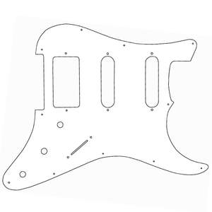 Guitar Tech Scratchplate ~ S-style H/S/S ~ White
