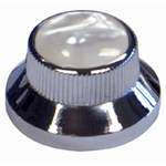 Gt dome knobs- chromewhite- pack2 Product Image