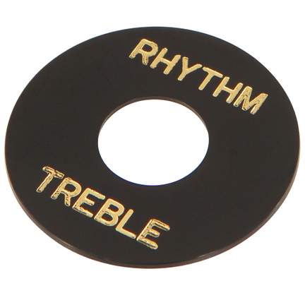 Guitar Tech Toggle Switch Surround ~ Black