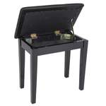 Kinsman Piano Bench with Storage ~ Satin Black Product Image
