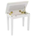 Kinsman Piano Bench with Storage ~ Satin White Product Image