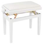 Kinsman Adjustable Piano Bench ~ White Product Image