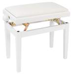 Kinsman Adjustable Piano Bench ~ White Product Image