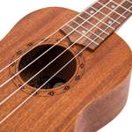 Laka Sapele Series Soprano Ukulele & Bag - Natural Product Image