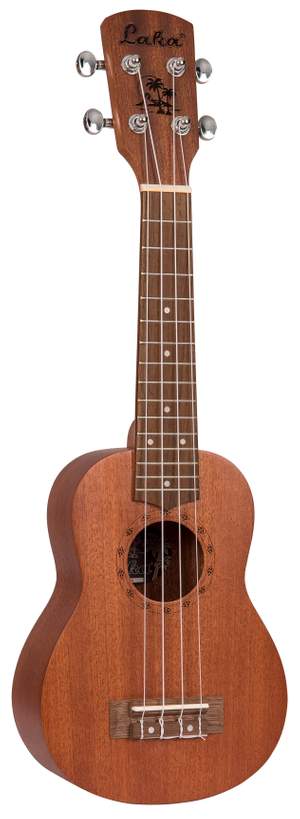 Laka Sapele Series Soprano Ukulele & Bag - Natural