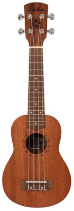 Laka Sapele Series Soprano Ukulele & Bag - Natural Product Image