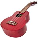 Laka Sapele Series Soprano Ukulele & Bag - Red Product Image