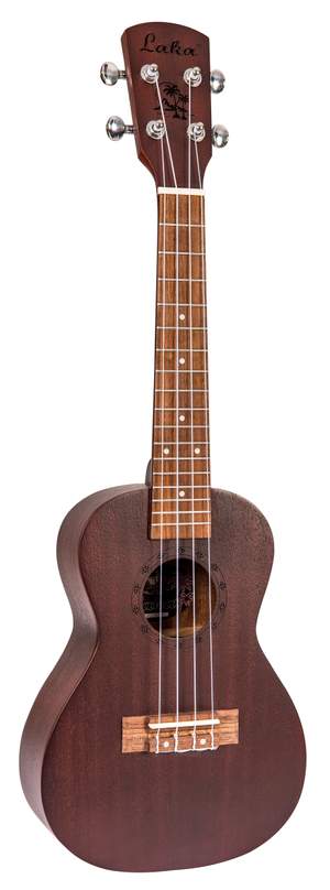 Laka Sapele Series Concert Ukulele & Bag - Chocolate