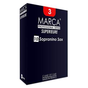 Marca Superieure Reeds - 10 Pack - Sopranino Sax - 3