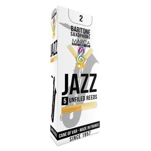 Marca Jazz Unfiled  Reeds - 5 Pack - Baritone Sax - 2