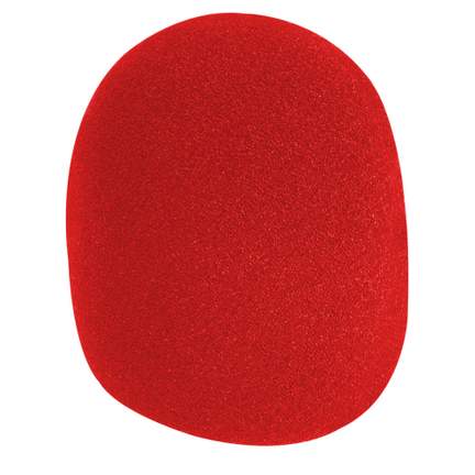On-Stage Microphone Windshield ~ Red