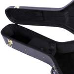 On Stage Hardshell Jumbo Guitar Case ~ Black Product Image