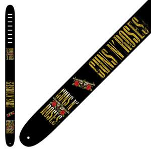 Perri's Leather Guitar Strap ~ Guns 'n' Roses ~ Yellow