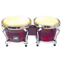 Pp tunable bongos- natural wood- chrome hardware
