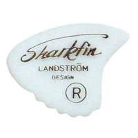 Sharkfin Pick ~ Medium White - 25 Pack