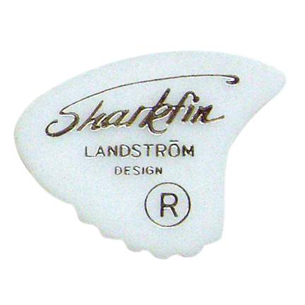 Sharkfin Pick ~ Medium White - 25 Pack