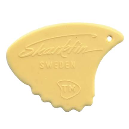 Sharkfin Pick ~ Medium Yellow - 25 Pack