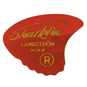 Sharkfin Pick ~ Soft Red - 25 Pack
