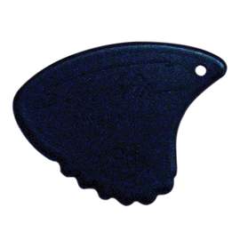 Sharkfin Pick ~ Super Hard Black - 25 Pack