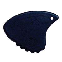 Sharkfin Pick ~ Super Hard Black - 25 Pack
