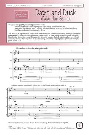 Ken Steven: Dawn and Dusk (Fajar dan Senja)