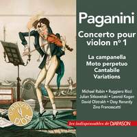 Paganini: Concerto pour violon No. 1, La campanella, Moto perpetuo, Cantabile & Variations