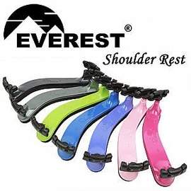 Everest Violin Shoulder Rest Titanium Silver 4/4