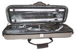 Gsj 2-tone Styro Oblong Violin Case Black/grey/dark Grey 4/4 Product Image