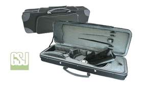 Gsj Styro Oblong Violin Case Black 3/4