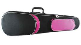 Primavera Rainbow Violin Case Black/pink 1/8