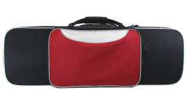Primavera Oblong Violin Case Black/red 4/4