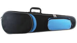 Primavera Rainbow Violin Case Black/blue 1/2