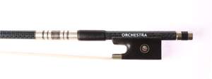 Orchestra Carbon Violin Bow Blue Weave Look - Nickel 4/4