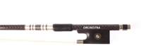 Orchestra Carbon Violin Bow Red Weave Look - Nickel 4/4