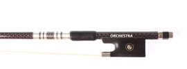Orchestra Carbon Violin Bow Red Weave Look - Nickel 4/4