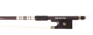 Orchestra Carbon Violin Bow Red Weave Look - Nickel 4/4