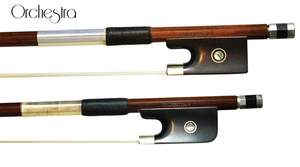 Orchestra V* Carbon Cello Bow With Ipe Veneer - Silver 4/4