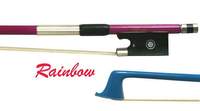 Rainbow Violin Bow Blue 1/2