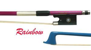 Rainbow Violin Bow Blue 1/2