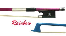 Rainbow Violin Bow Blue 3/4