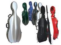 Sinfonica Cello Case Silver With Wheels 4/4