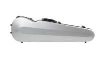 Sinfonica Shaped Violin Case Silver 4/4