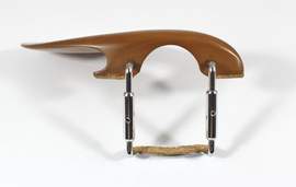 Violin Chinrest Boxwood New Guarneri Premium Chrome Barrels